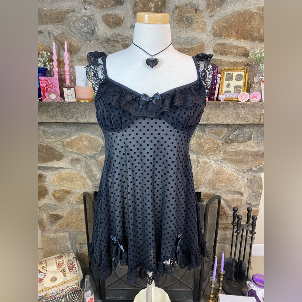 Polka Dot Lingerie Top